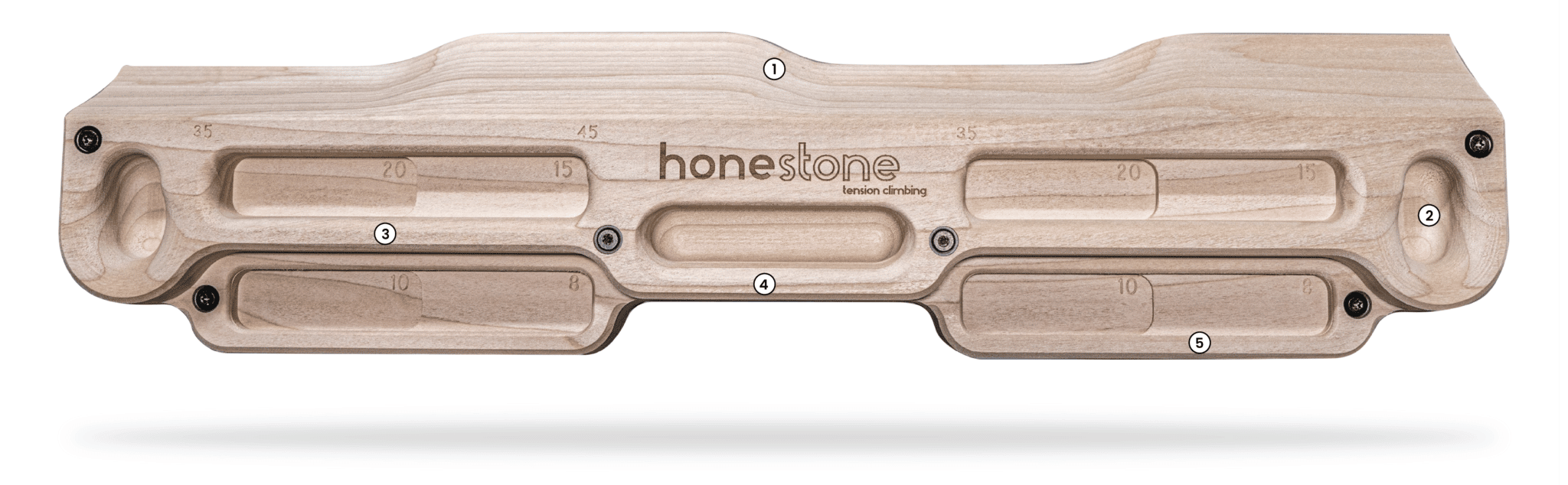 Moon Armstrong Fingerboard een compleet hangboard Moon Armstrong Fingerboard een compleet hangboard